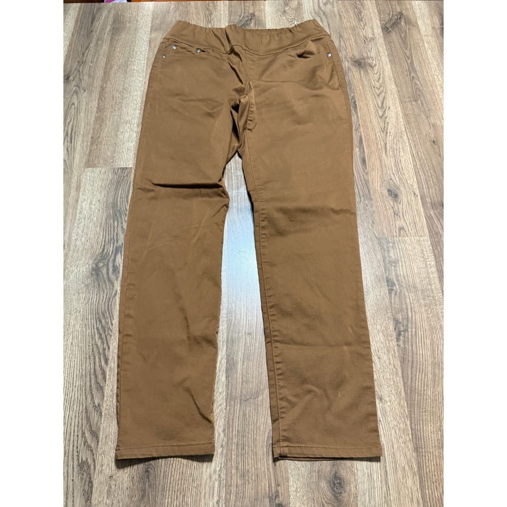Christopher & Banks Pants Womens Size 12 Brown Pull On Straight Leg Casual